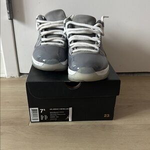 Jordan 11 Retro Low Mens Shoes - Gray